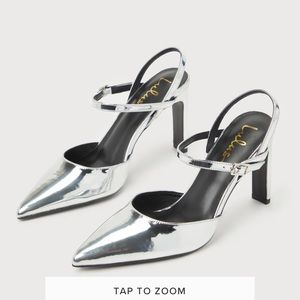 Lulus Silver Metallic Heels